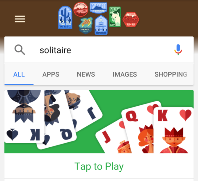 Google Menambah Solitaire Dan Tic-Tac-Toe Di Ruangan Hasil Pencarian
