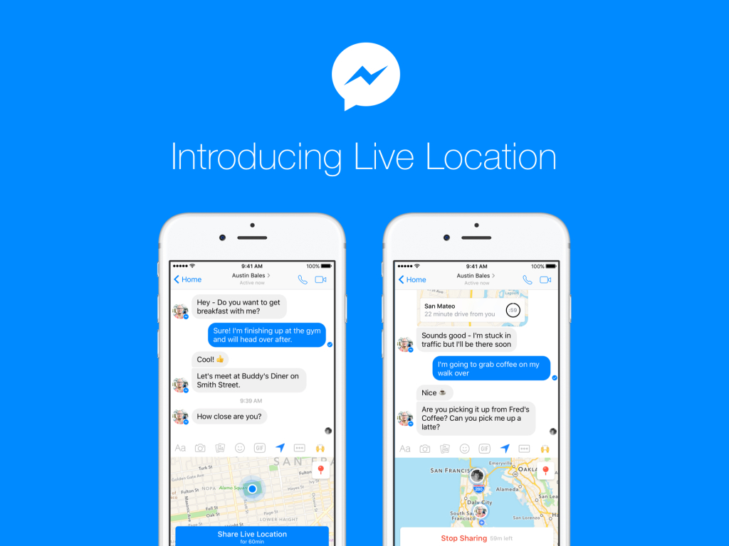 Facebook Pula Tampil Dengan Ciri Live Location Untuk Messenger