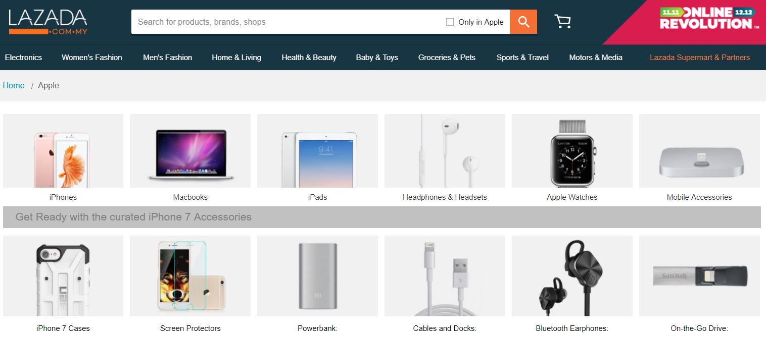 Apple Buka Gedung Dalam Talian Rasmi Di Lazada