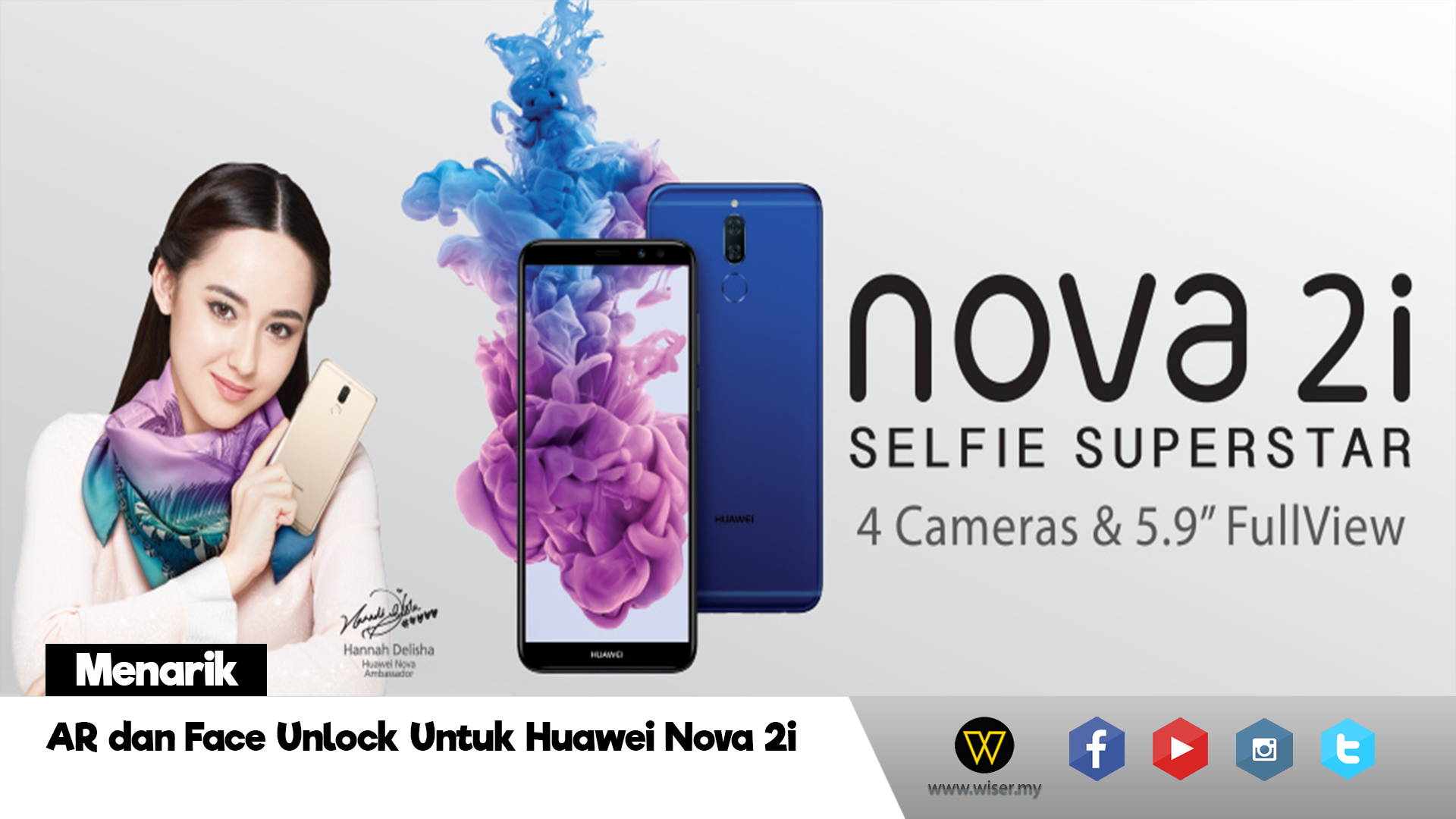 Huawei Nova 2i Diperkuatkan Dengan Fungsi AR Lens Dan Face Unlock
