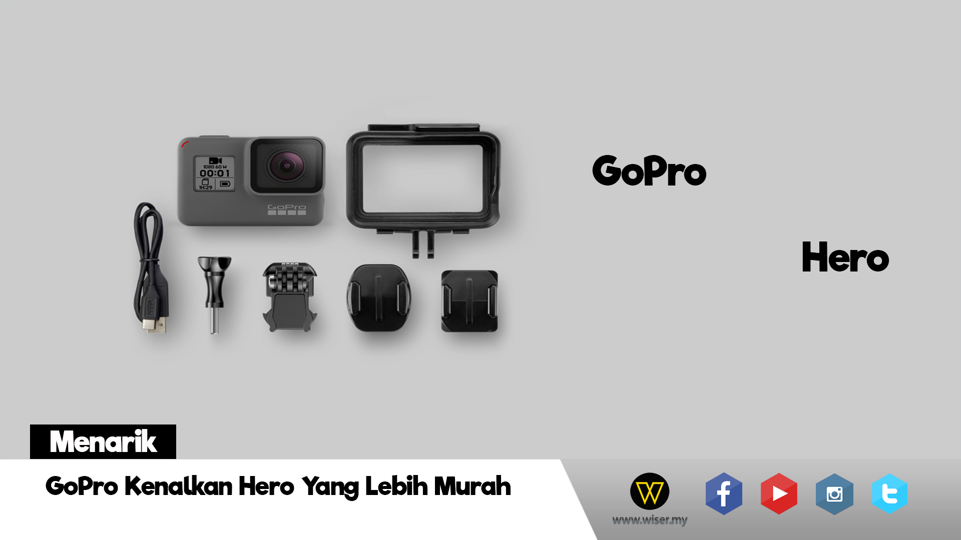 Kamera GoPro Hero Disasarkan Untuk Pasaran Bajet - WISER.MY