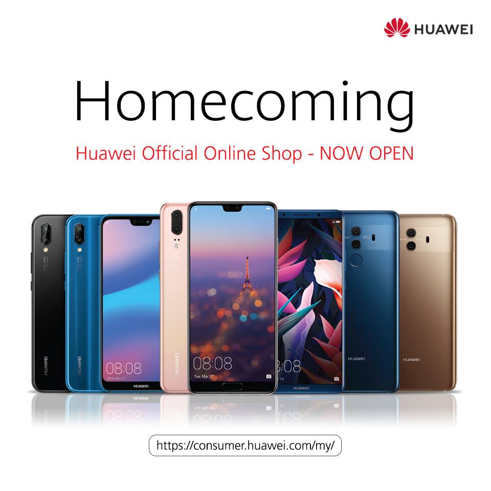 Kedai Atas Talian Rasmi Huawei Malaysia Kini Dibuka