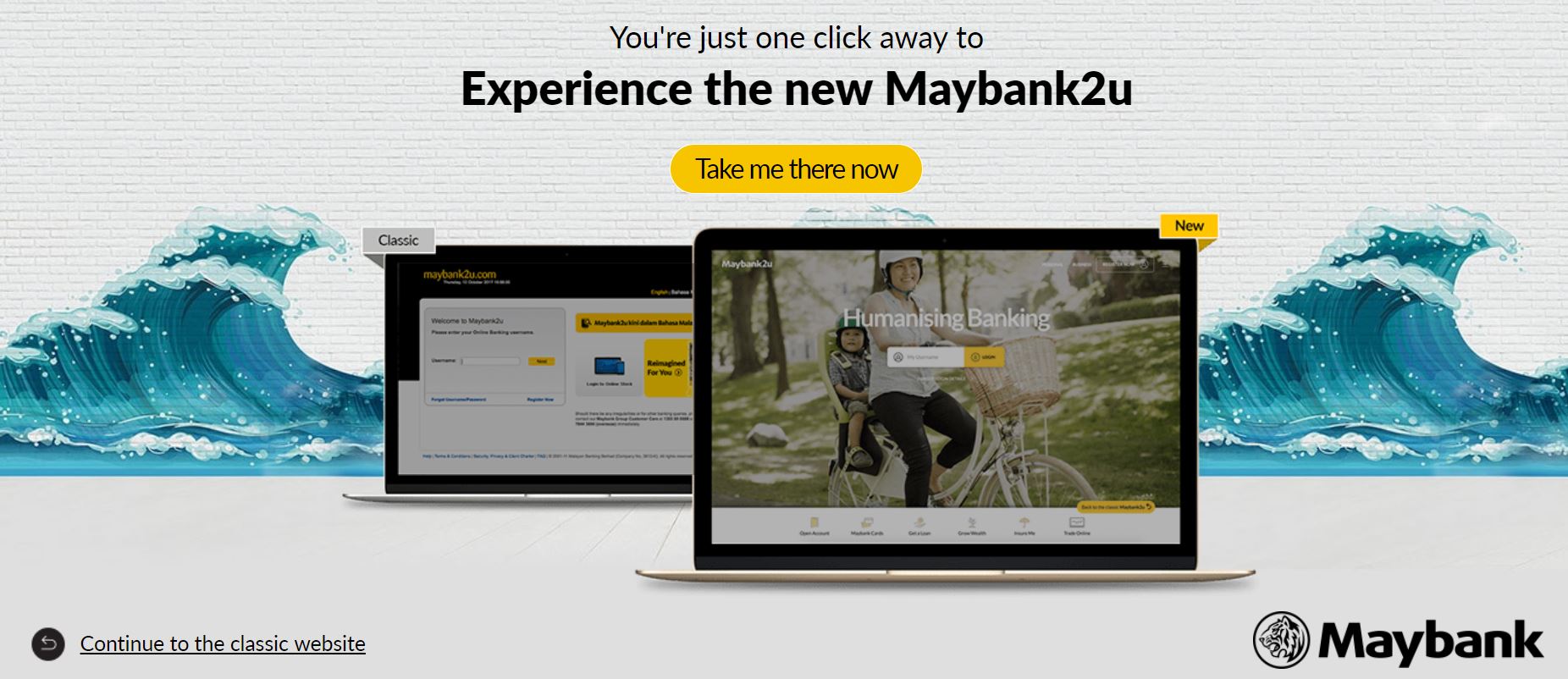 Maybank2U Berwajah Baru, Tampak Ringkas Dan Moden