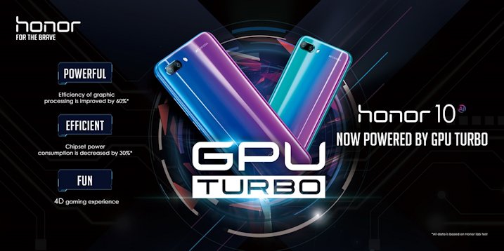 Honor 10 Terima Sokongan GPU Turbo Untuk Prestasi Grafik Yang Lebih Mantap