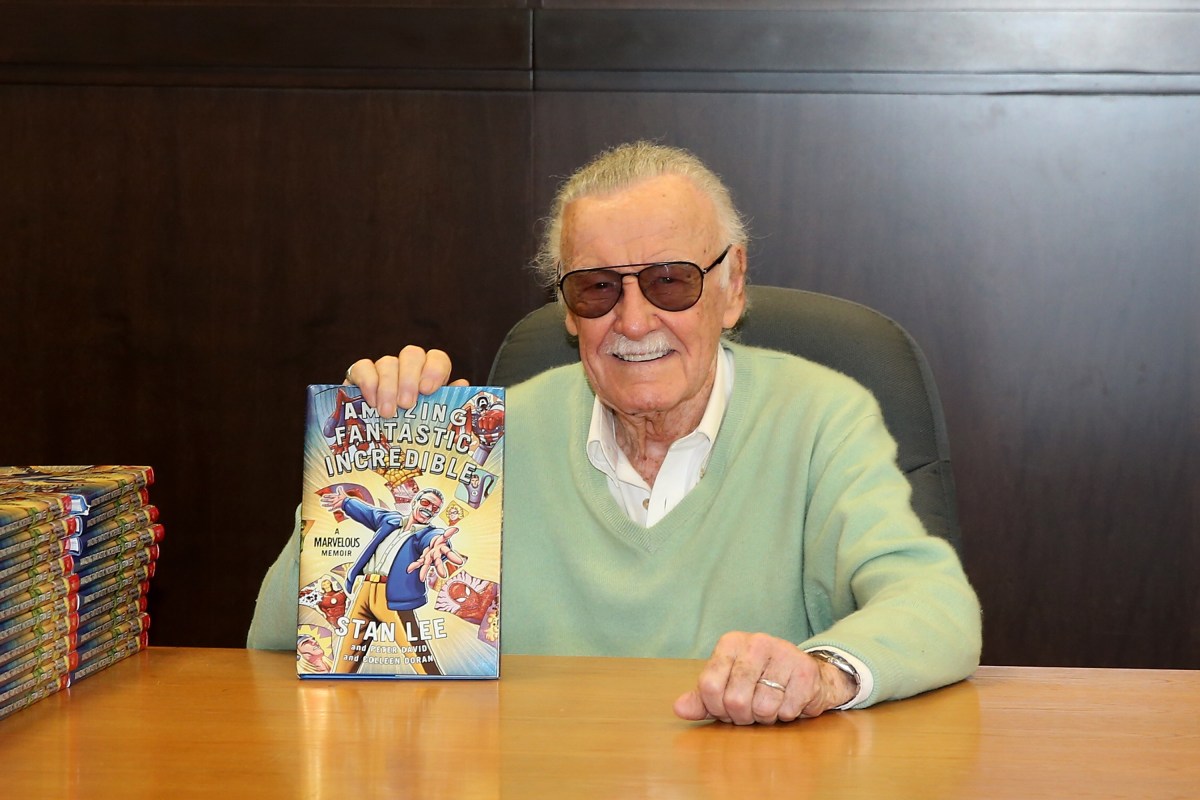 Stan Lee Signs Copies Of His New Book “Amazing Fantastic Incredible: A Marvelous Memoir”