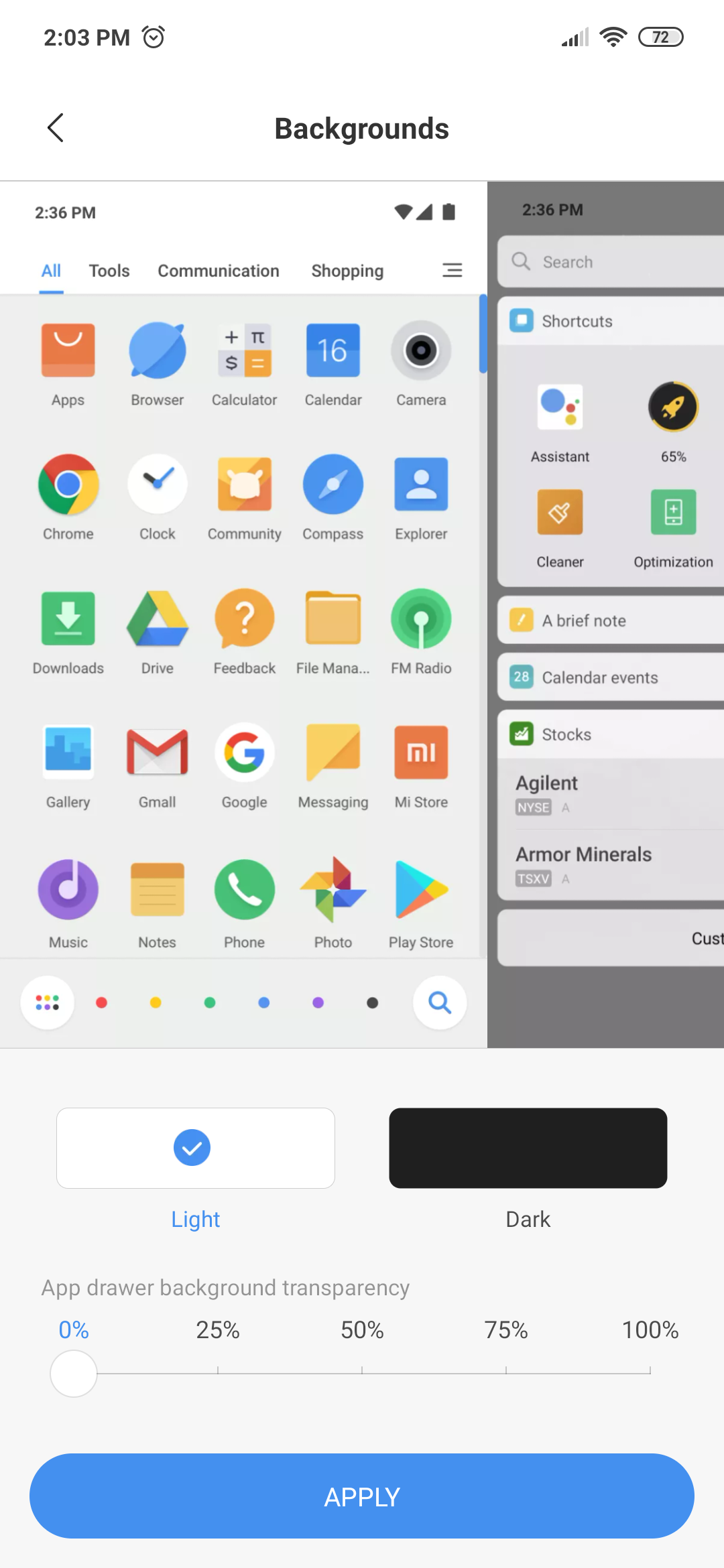 Kemaskini Terbaru Poco Launcher Disertakan Dengan Mod Gelap