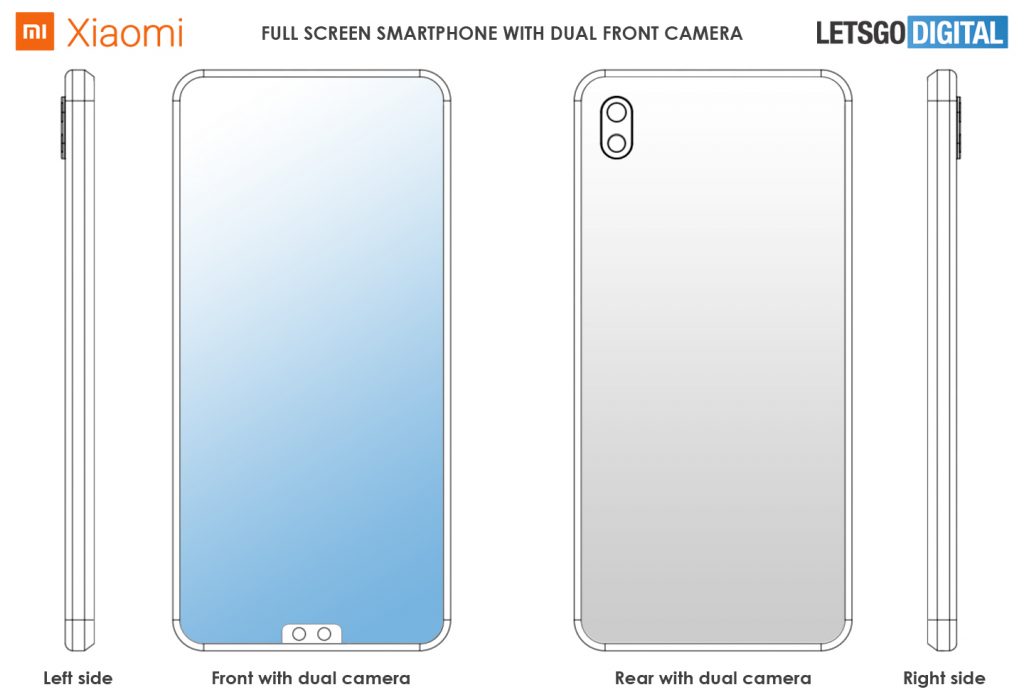 Xiaomi Patenkan Rekaan Peranti Dengan Dwi-Kamera Swafoto Di Sisi Bawah Skrin