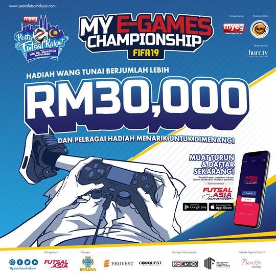Anda Padu Main FIFA19? Sertai My E-Games Championship Fifa 19 Dan Berpeluang Menangi RM10,000