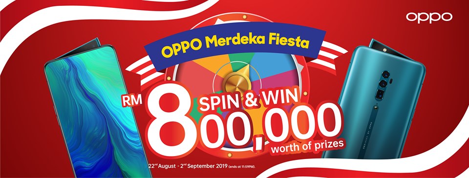 OPPO Tawar Hadiah Bernilai Sehingga RM800,000 Untuk Dimenangi Anda Sempena Bulan Kemerdekaan