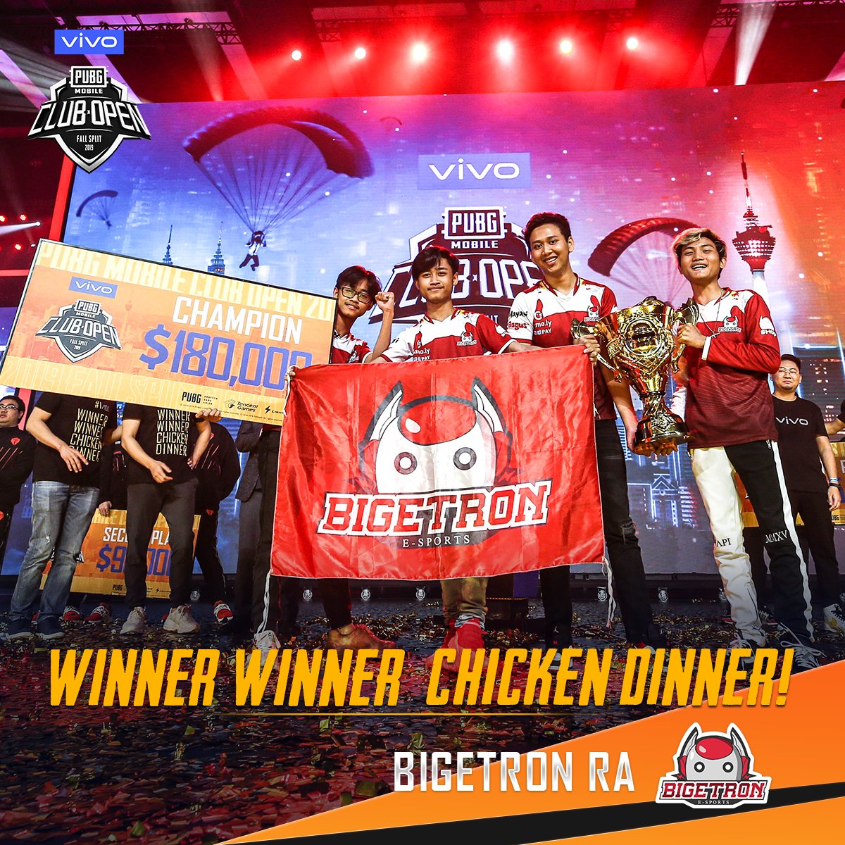 Satu-satunya Wakil Indonesia, Bigetron RA Jadi Juara Dunia Pasukan Terbaik PUBG Mobile