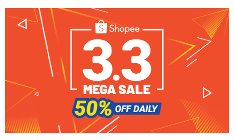 shopee 3.3 mega sale